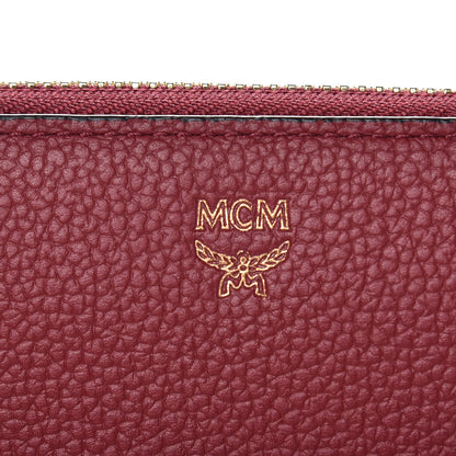 MCM Calfskin Fontanellas Park Avenue Milla Zip Around Wallet Burgundy 9 of 11