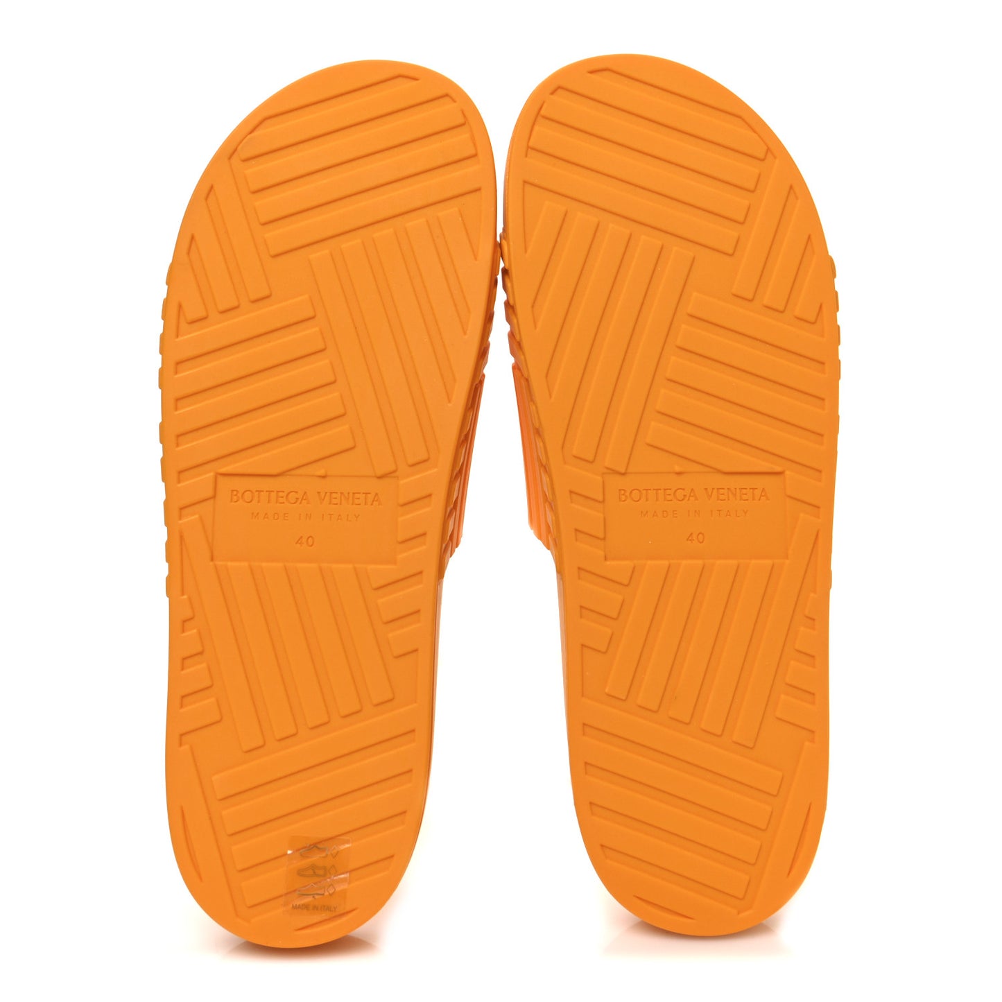 Rubber Carpet Slider Sandals 40 Tangerine