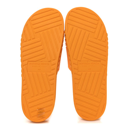 Bottega Veneta Rubber Carpet Slider Sandals 40 Tangerine 7 of 9