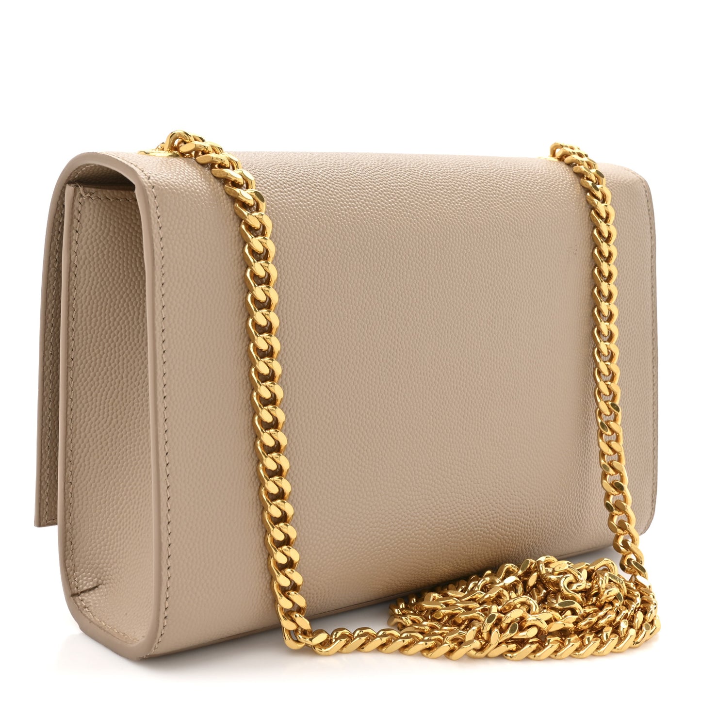 Grain De Poudre Small Monogram Kate Satchel Dark Beige