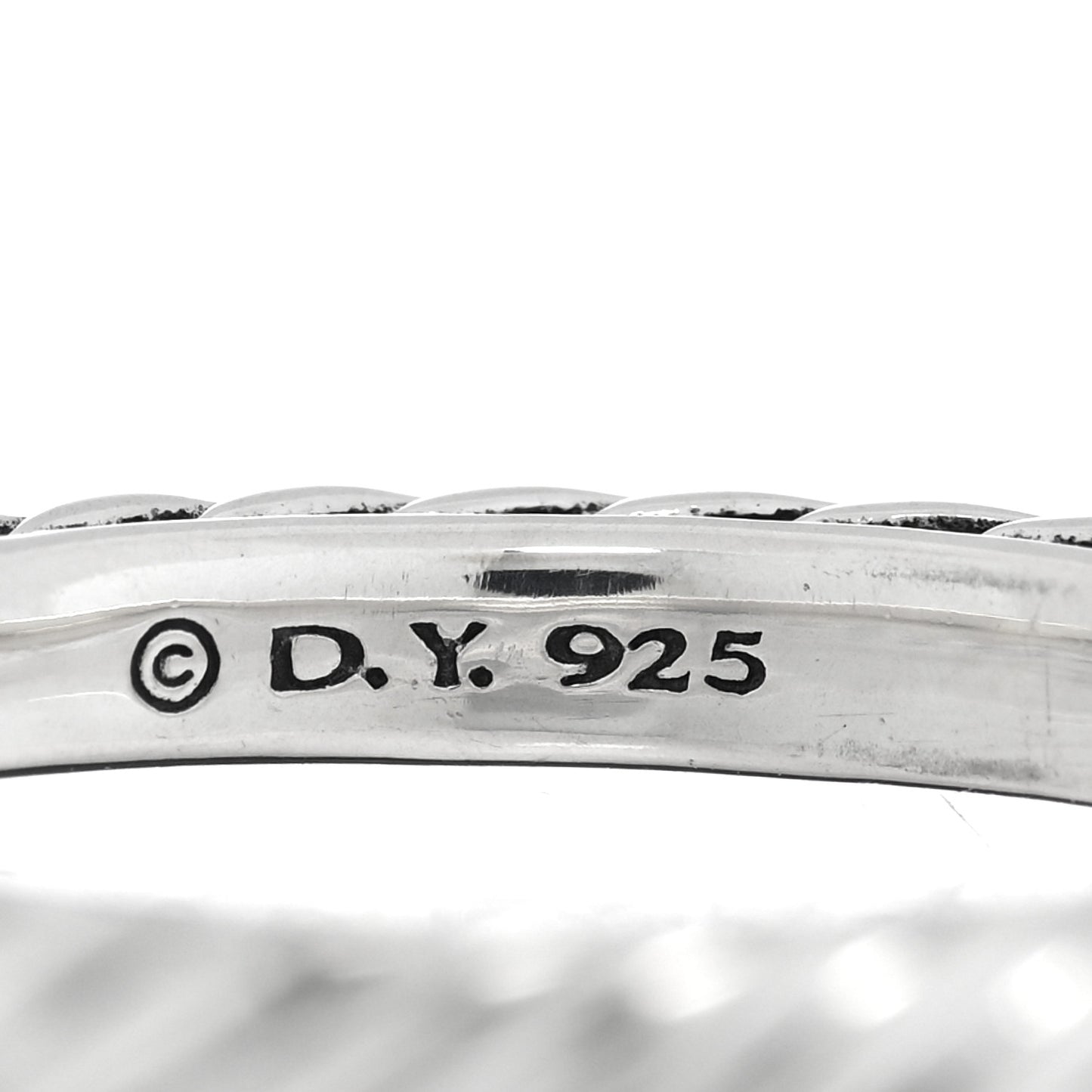 Sterling Silver Cable Classics Band Ring 54 7