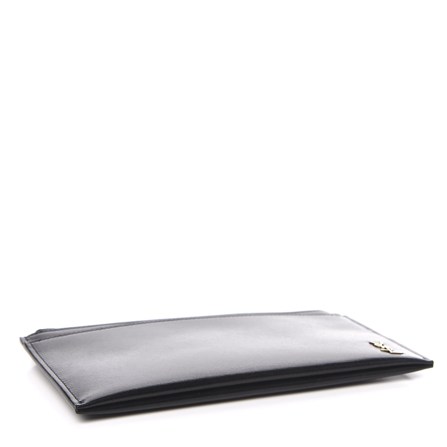 Saint Laurent Smooth Calfskin Monogram Bill Pouch Black 3 of 9