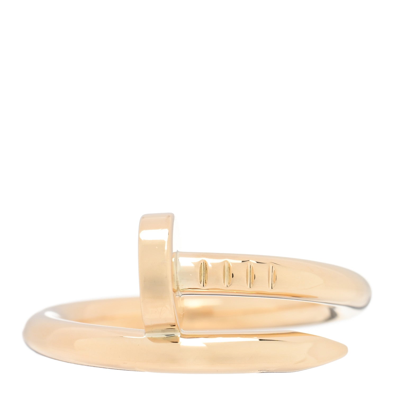 【定価53万円・#53】JUSTE UN CLOU RING, CLASSIC Cartier Juste un Clou Ring Classic Model Rose Gold with Diamonds