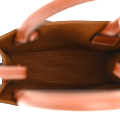 Celine Triomphe Canvas Calfskin Mini Vertical Cabas Tan 5 of 9
