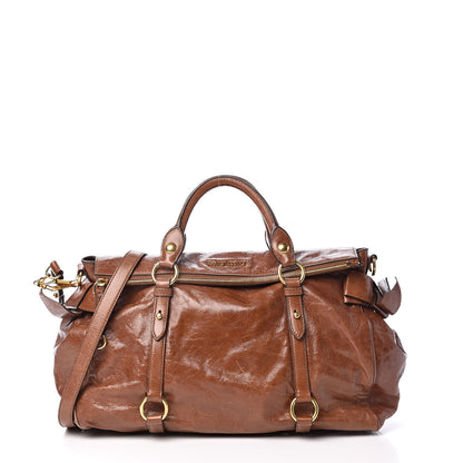 Miu Miu Vitello Lux Medium Bow Bag Palissandro 1 of 14