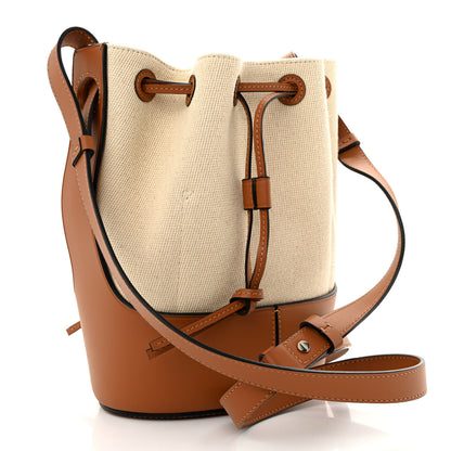 Loewe Canvas Calfskin Balloon Bucket Bag Ecru Tan 3 of 11