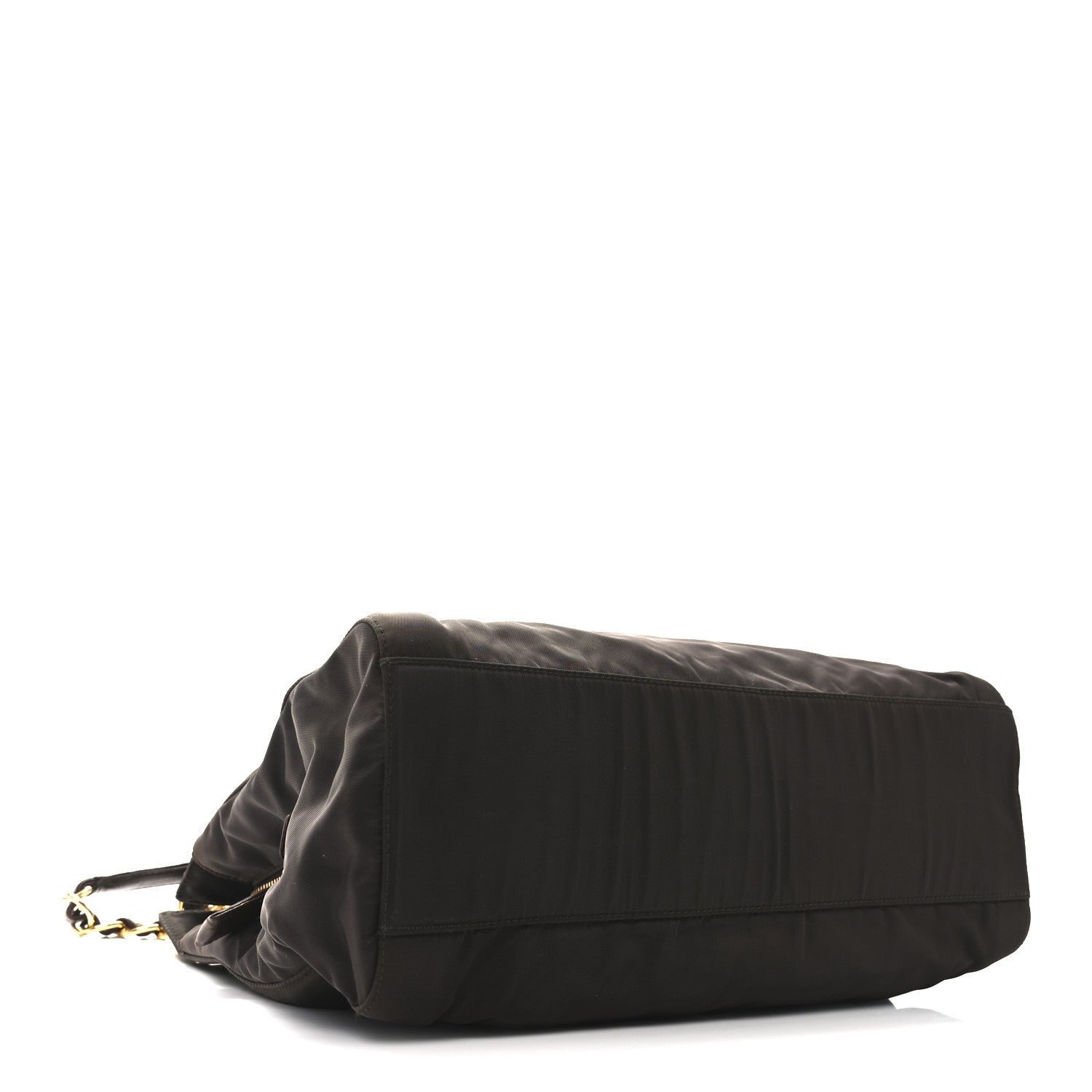 Prada Tessuto Nylon Acciaio Chain Shoulder Bag Moro 4 of 9