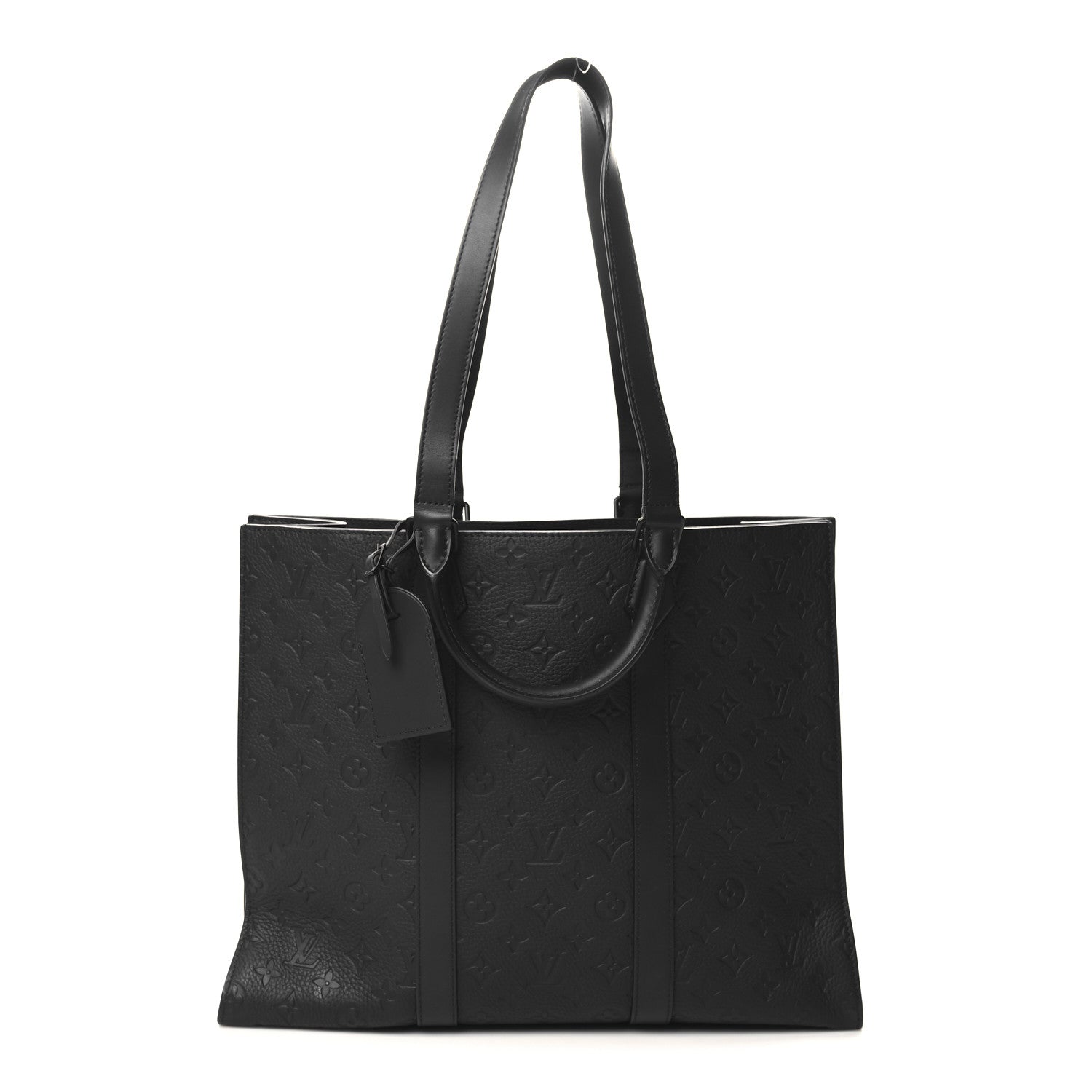 Louis Vuitton Taurillon Monogram Sac Plat 24H Black 1 of 10