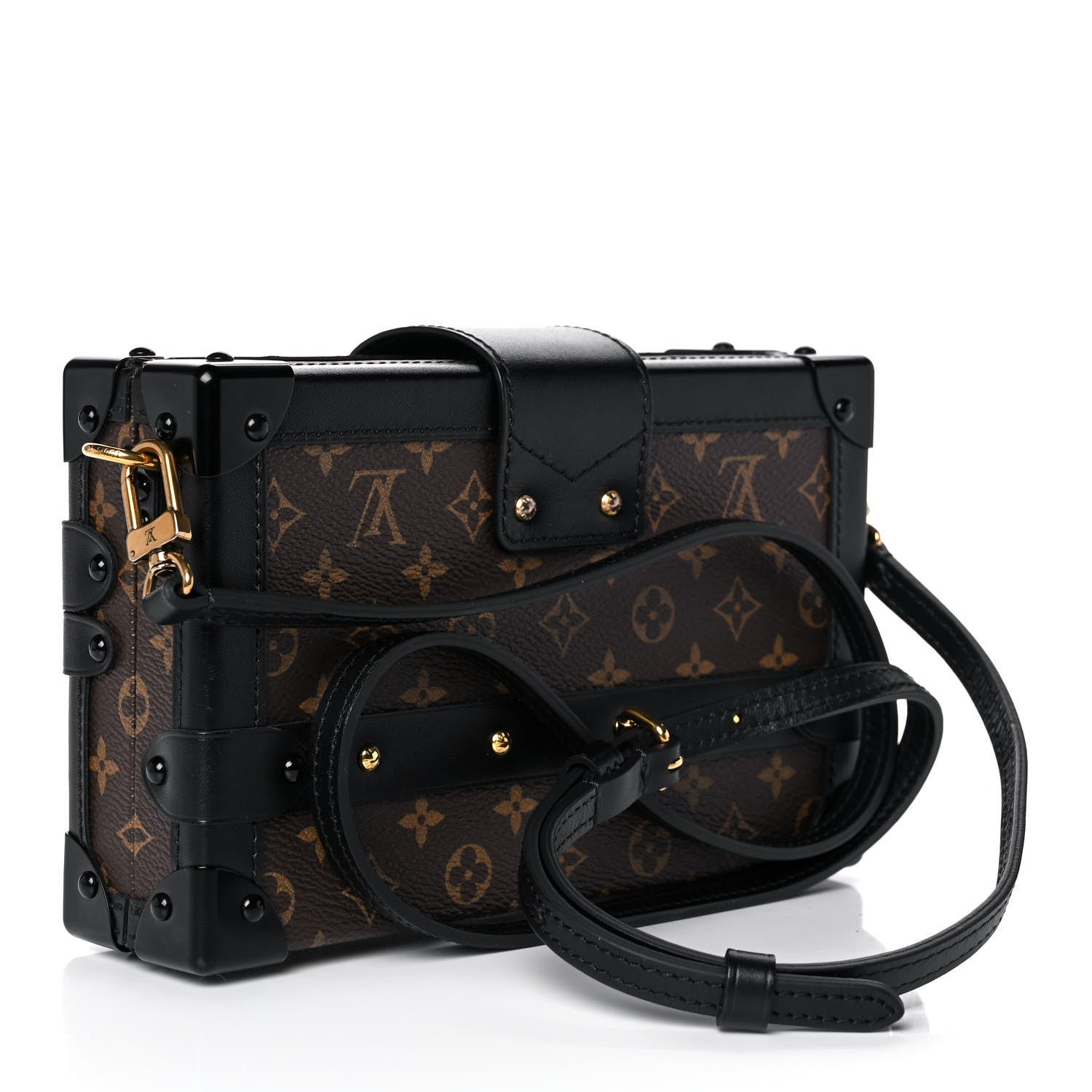 Louis Vuitton Monogram Petite Malle Black 3 of 9