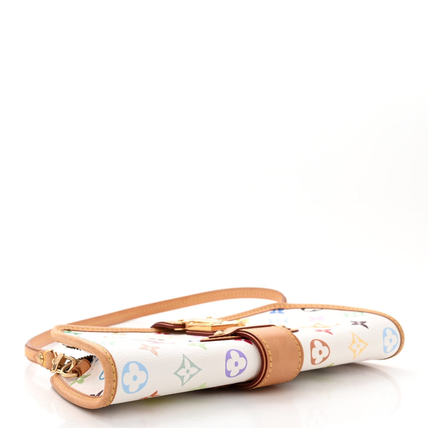 LOUIS VUITTON Monogram Multicolor Shirley White