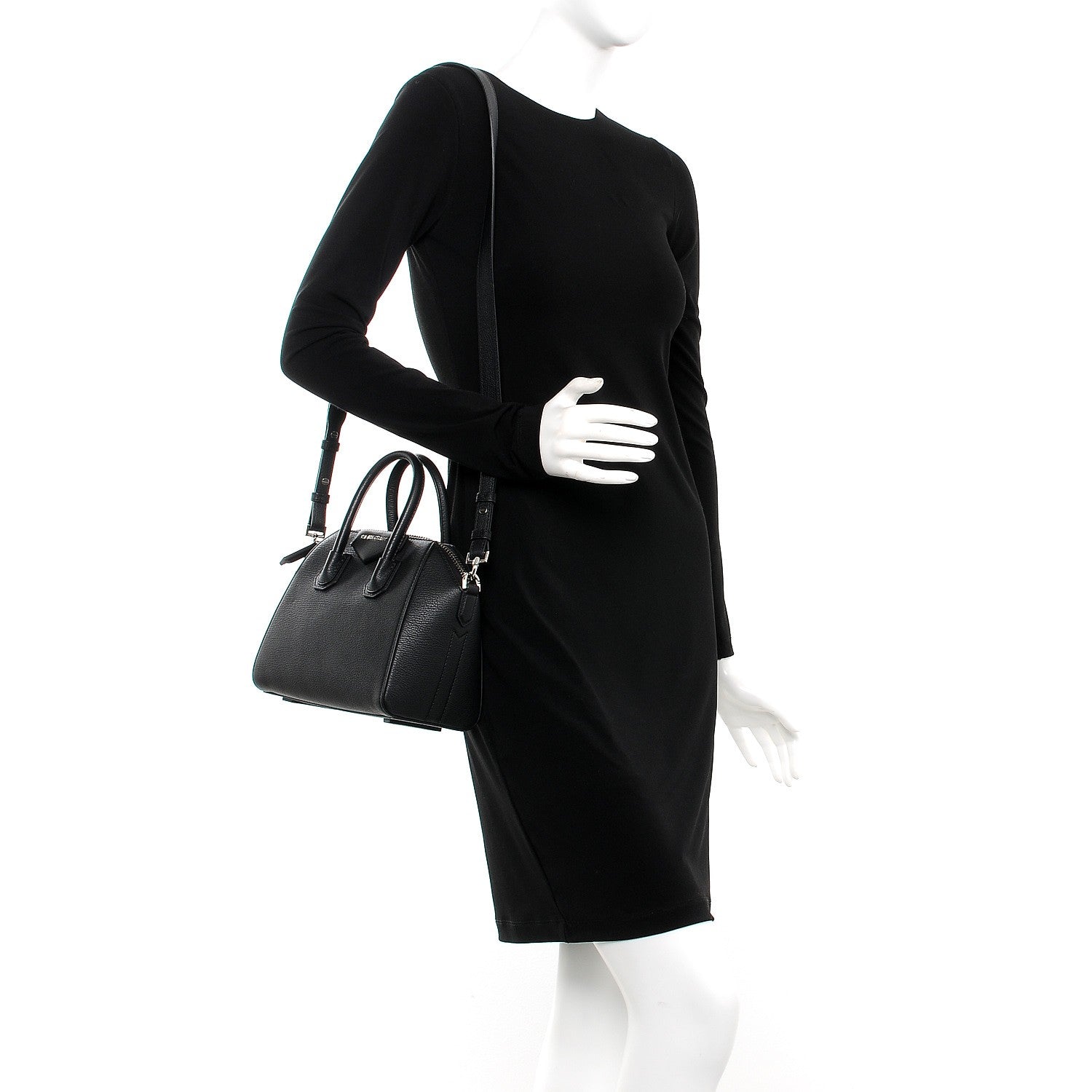 Givenchy Sugar Goatskin Mini Antigona Black 2 of 9