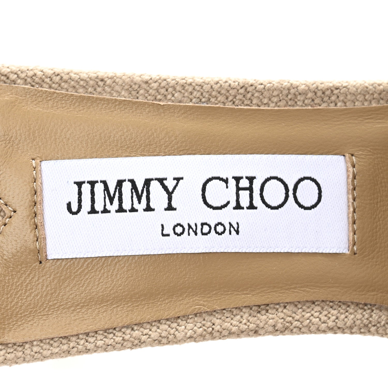 Jimmy Choo Canvas Frayed Alexia 70 Mules 41 Beige 8 of 8