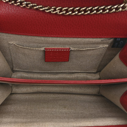 Gucci Dollar Calfskin Small Interlocking G Shoulder Bag Red 5 of 11
