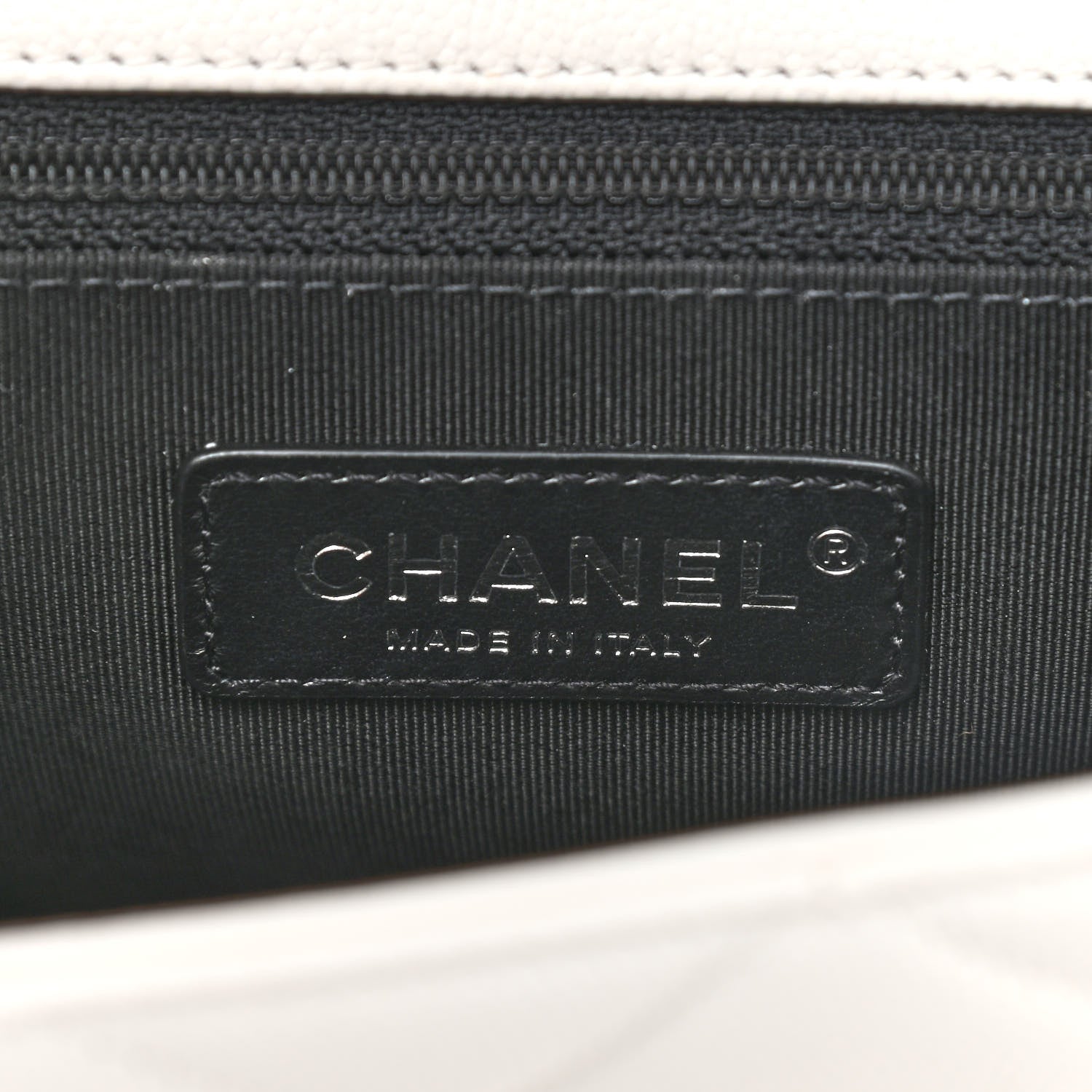 Chanel Caviar Quilted My Everything Flap White Black 6 of 9