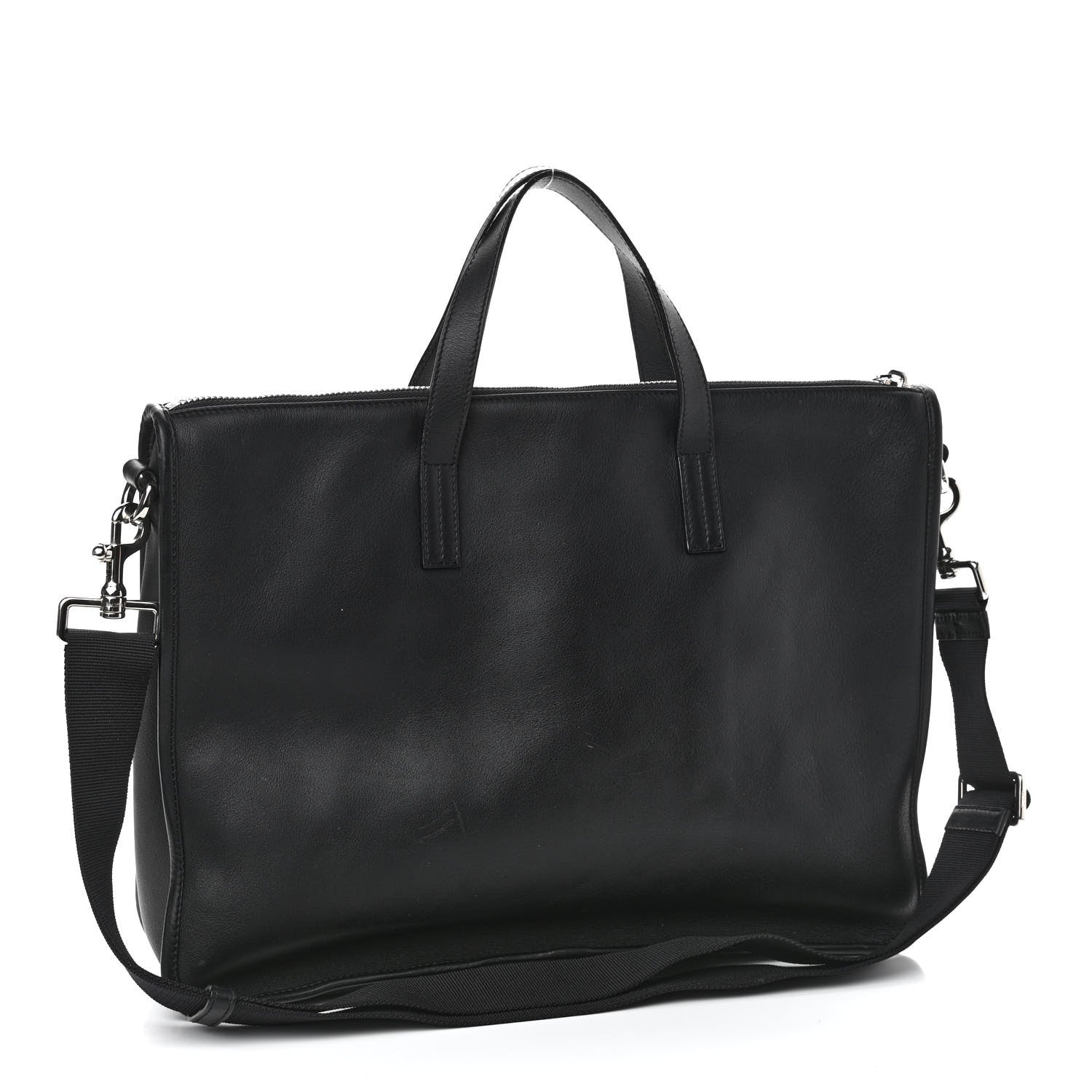 Loewe Calfskin Wide Briefcase Black 3 of 11