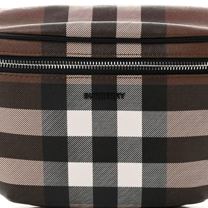 Burberry E-canvas Check Cason Bum Bag Dark Birch Brown 9 of 12