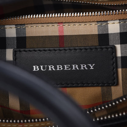 Burberry Calfskin Perforated Medium Banner Tote Black 7 of 9