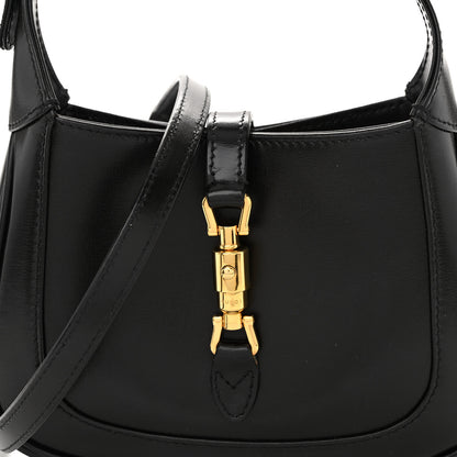 Gucci Boarded Dyana Lux Calfskin Mini Jackie 1961 Hobo Black 7 of 9