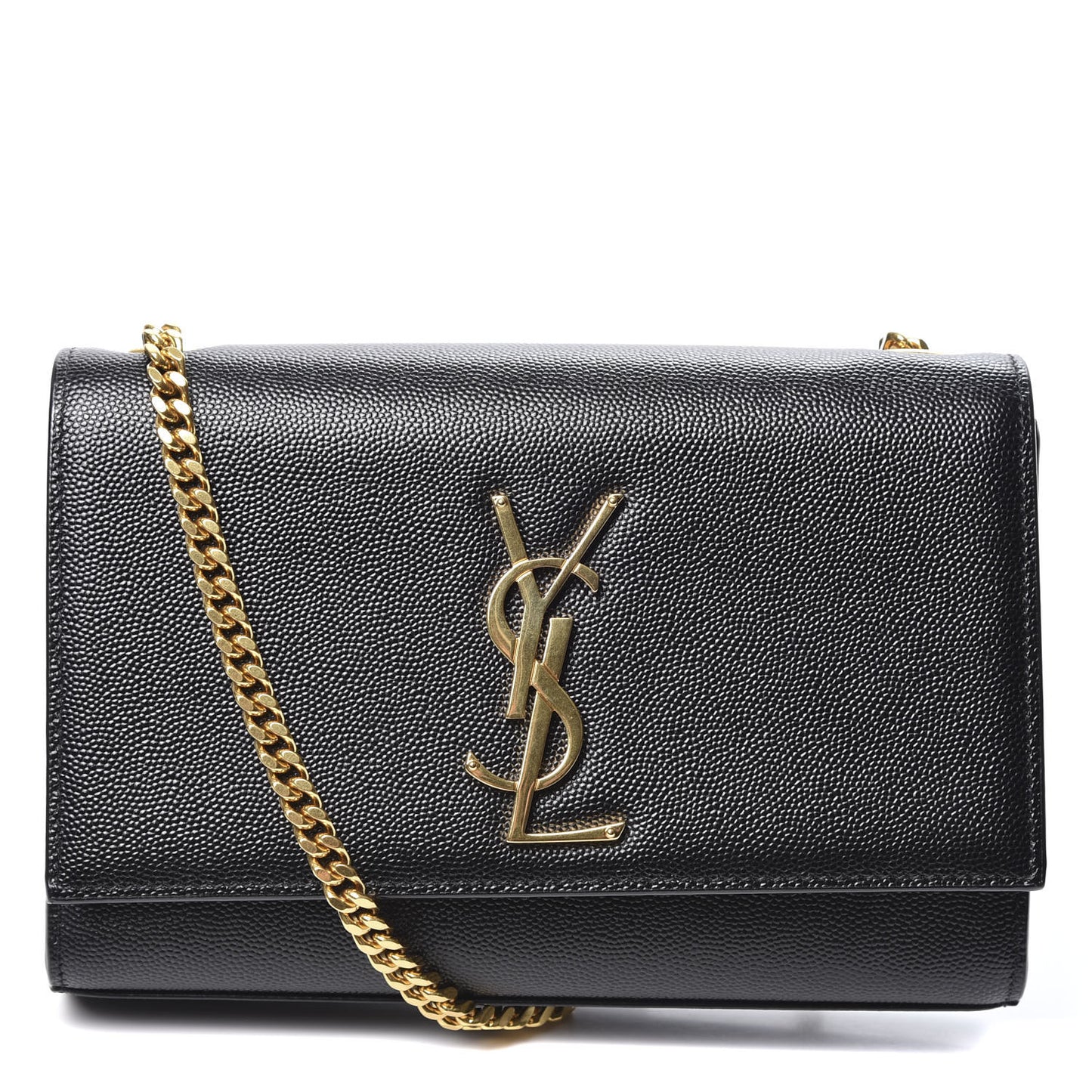 Grain De Poudre Small Monogram Kate Satchel Black
