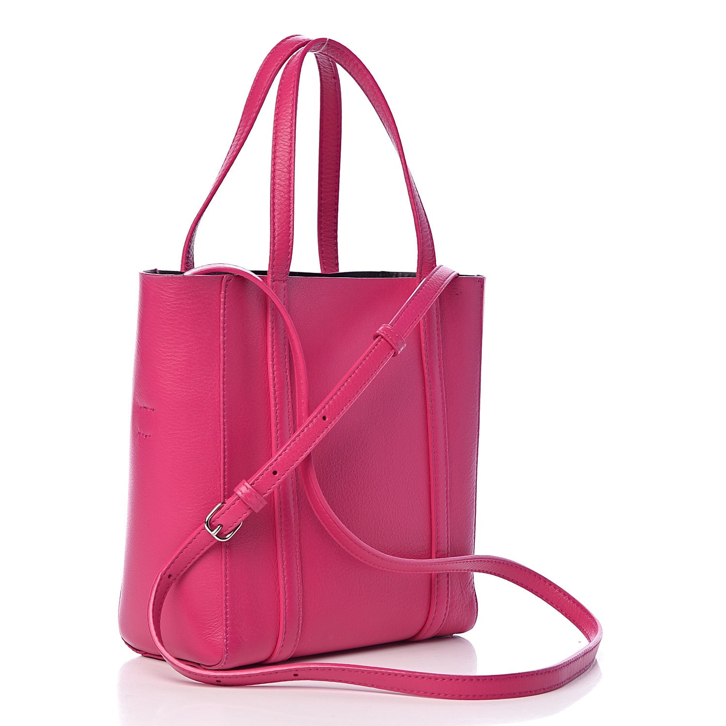 Calfskin XXS Everyday Tote Rose Magenta Black