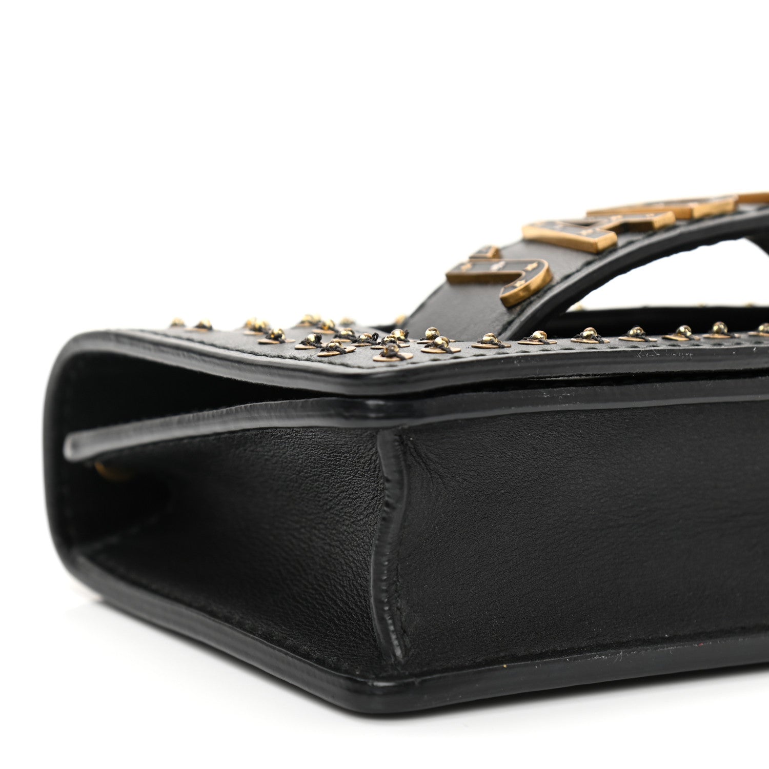 Christian Dior Calfskin Studded Mini J'Adior Chain Flap Bag Black 8 of 11