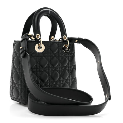 Christian Dior Lambskin Cannage Small My ABCDior Lady Dior Black 3 of 10