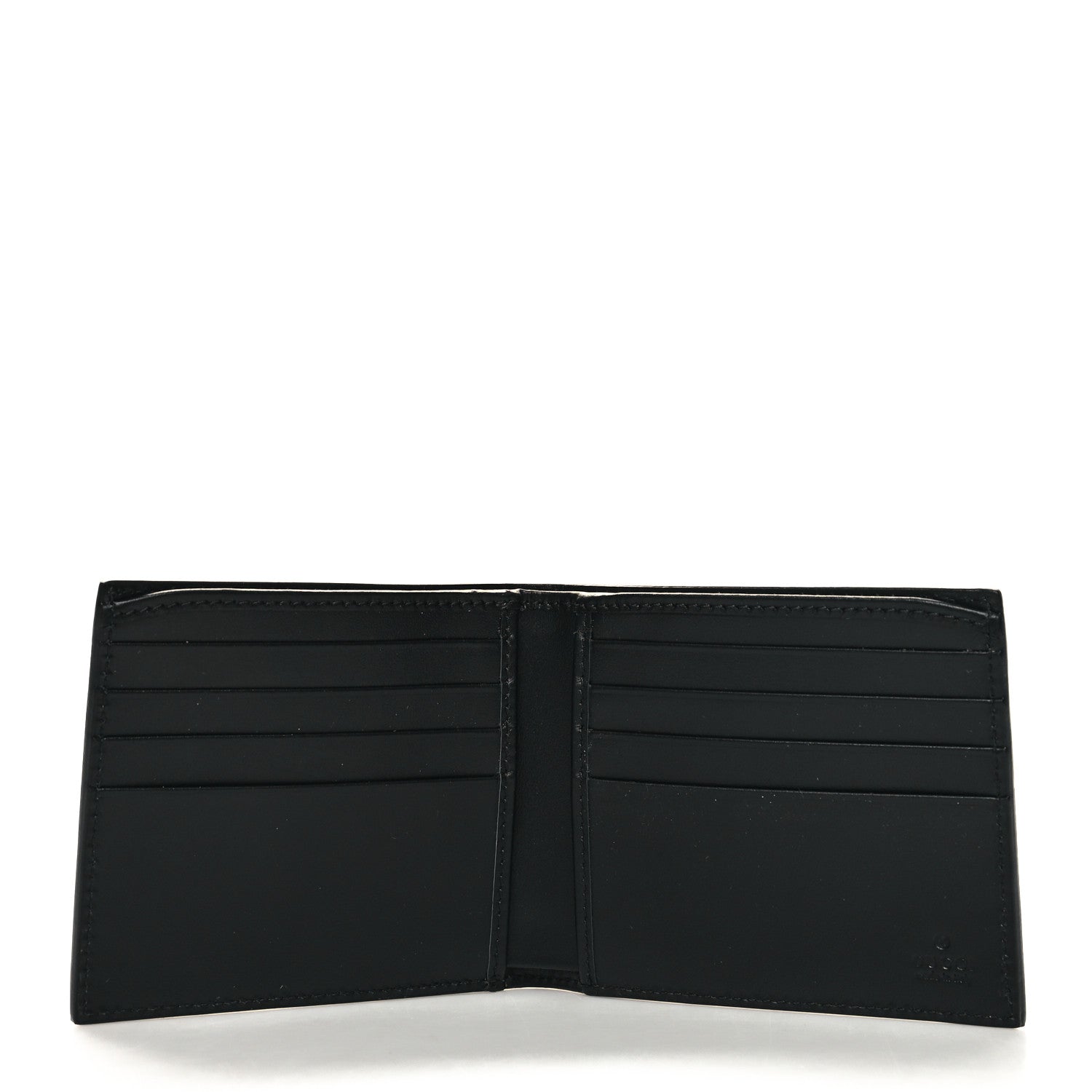 Gucci Plutone Calfskin Logo Bi-Fold Wallet Black 5 of 8