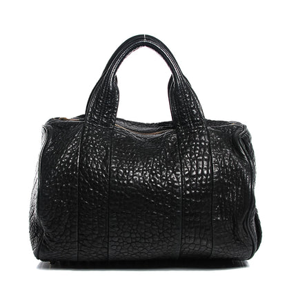 Alexander Wang Pebbled Lambskin Rocco Black Antique Brass Hardware 1 of 6