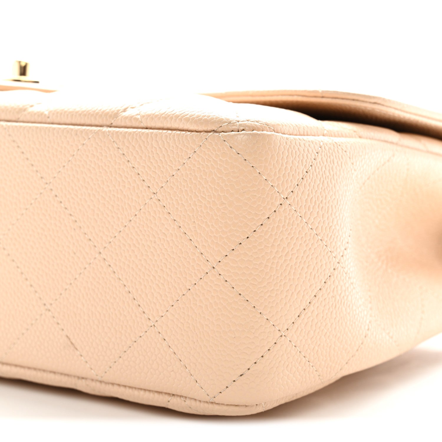 Chanel Caviar Quilted Jumbo Double Flap Light Beige 10 of 12