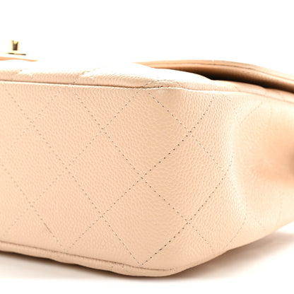 Chanel Caviar Quilted Jumbo Double Flap Light Beige 10 of 12