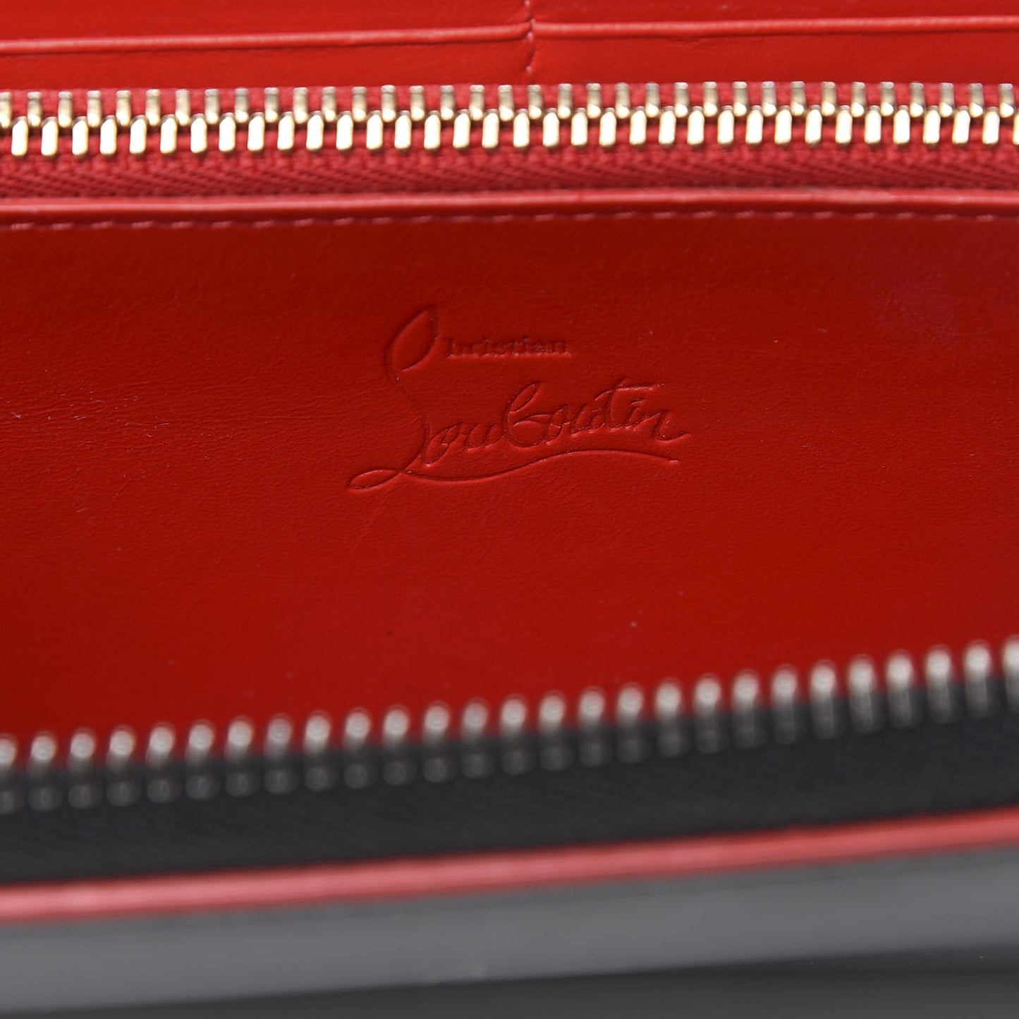 Calfskin Panettone Zip Around Wallet Black