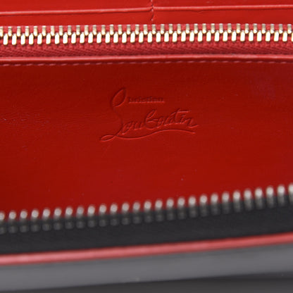 Christian Louboutin Calfskin Panettone Zip Around Wallet Black 6 of 12