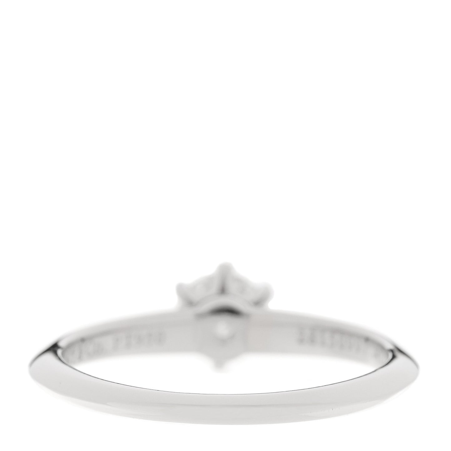 Platinum Diamond .41ct Solitaire Engagement Ring 51 5.75