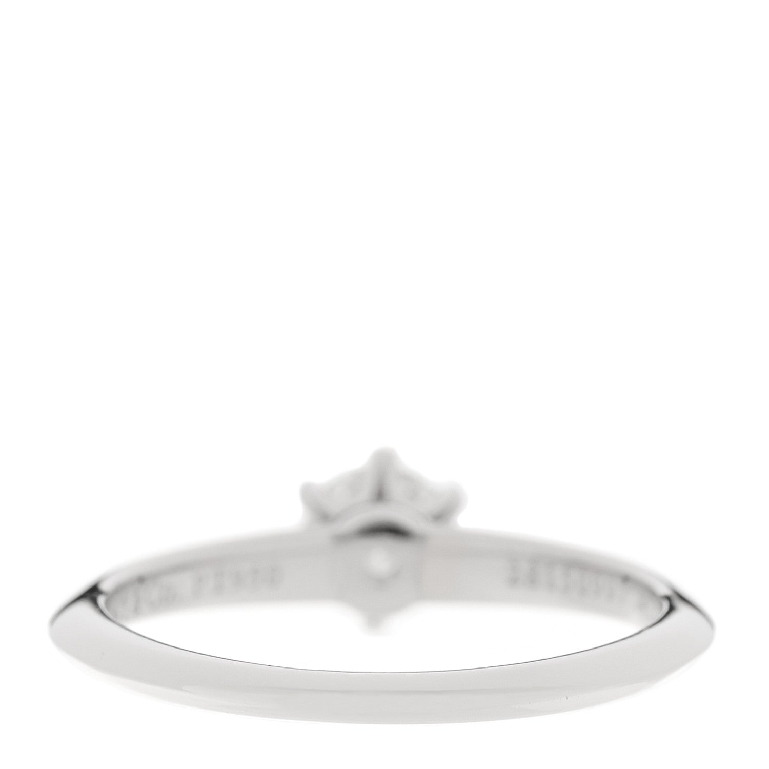 Tiffany Platinum Diamond .41ct Solitaire Engagement Ring 51 5.75 3 of 7