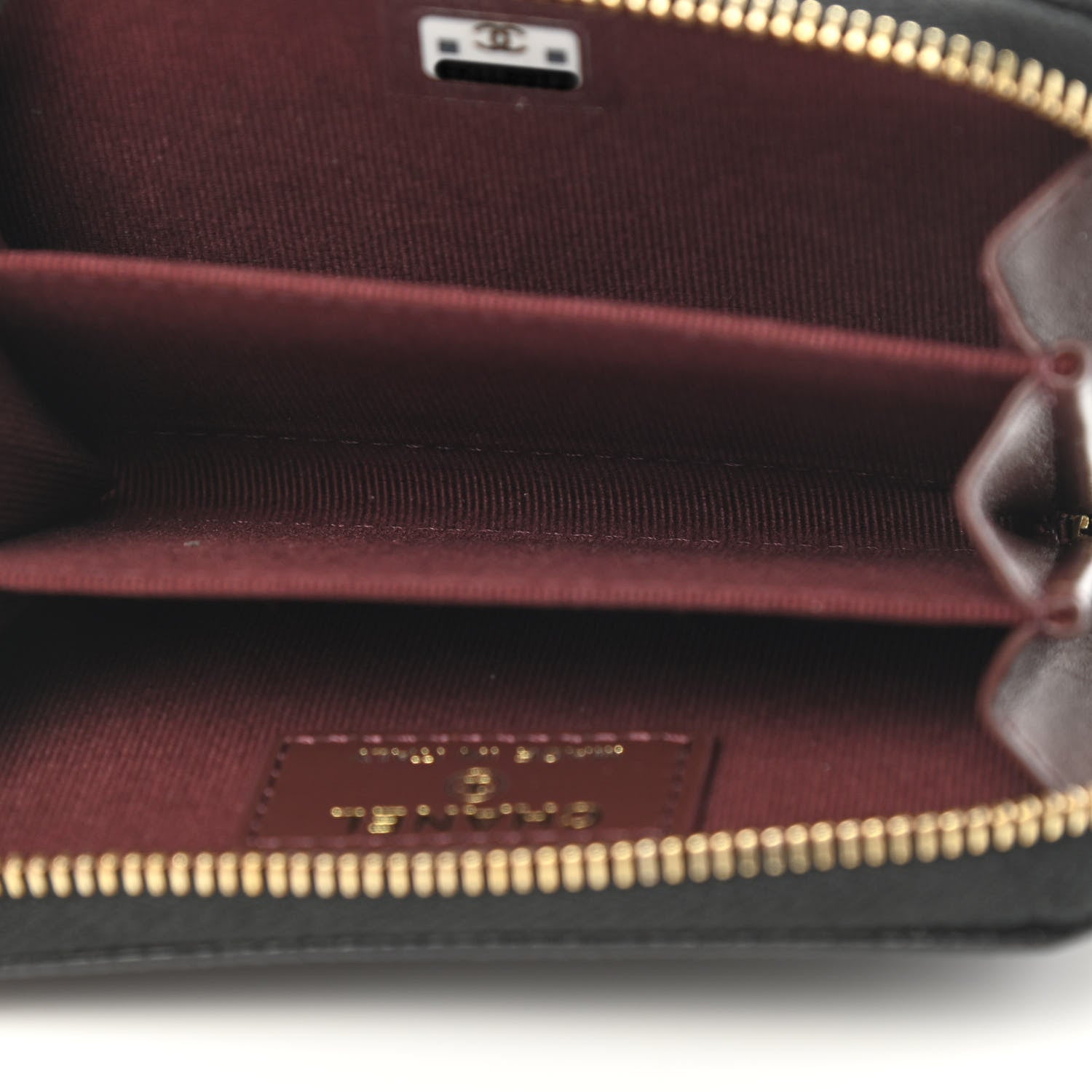 Chanel Caviar Quilted Zip Coin Purse Black 5 of 7