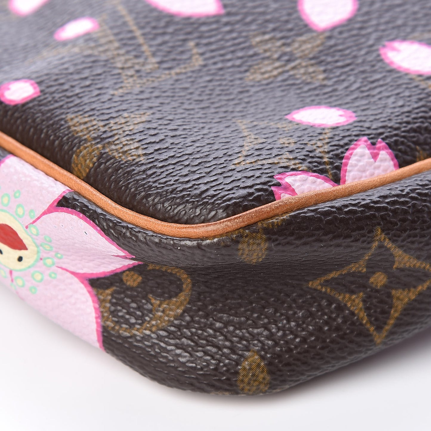 Monogram Cherry Blossom Pochette Accessories Brown