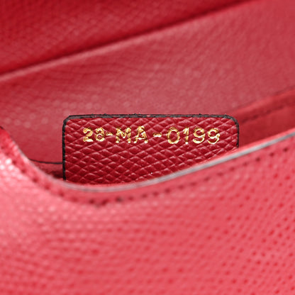 Christian Dior Grained Calfskin Mini Saddle Bag Red 7 of 10