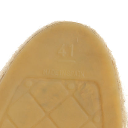 Chanel Toile CC Espadrilles 41 Beige Black 7 of 10