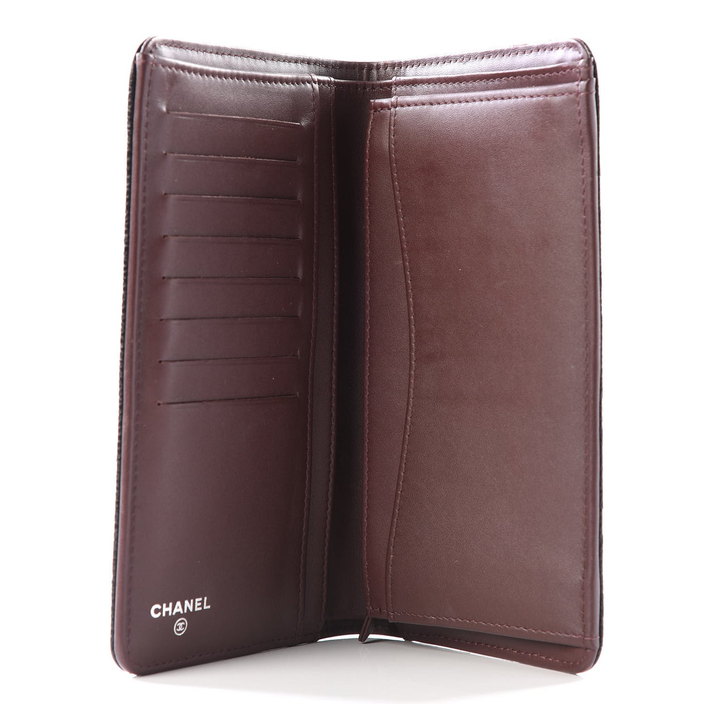 Caviar Quilted Yen Wallet Black