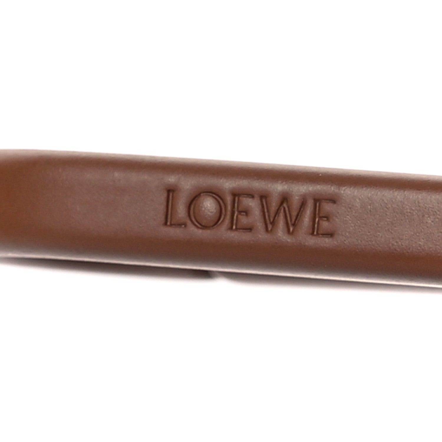 Loewe Brass Monochrome Donut Chain Shoulder Strap Pecan 4 of 5