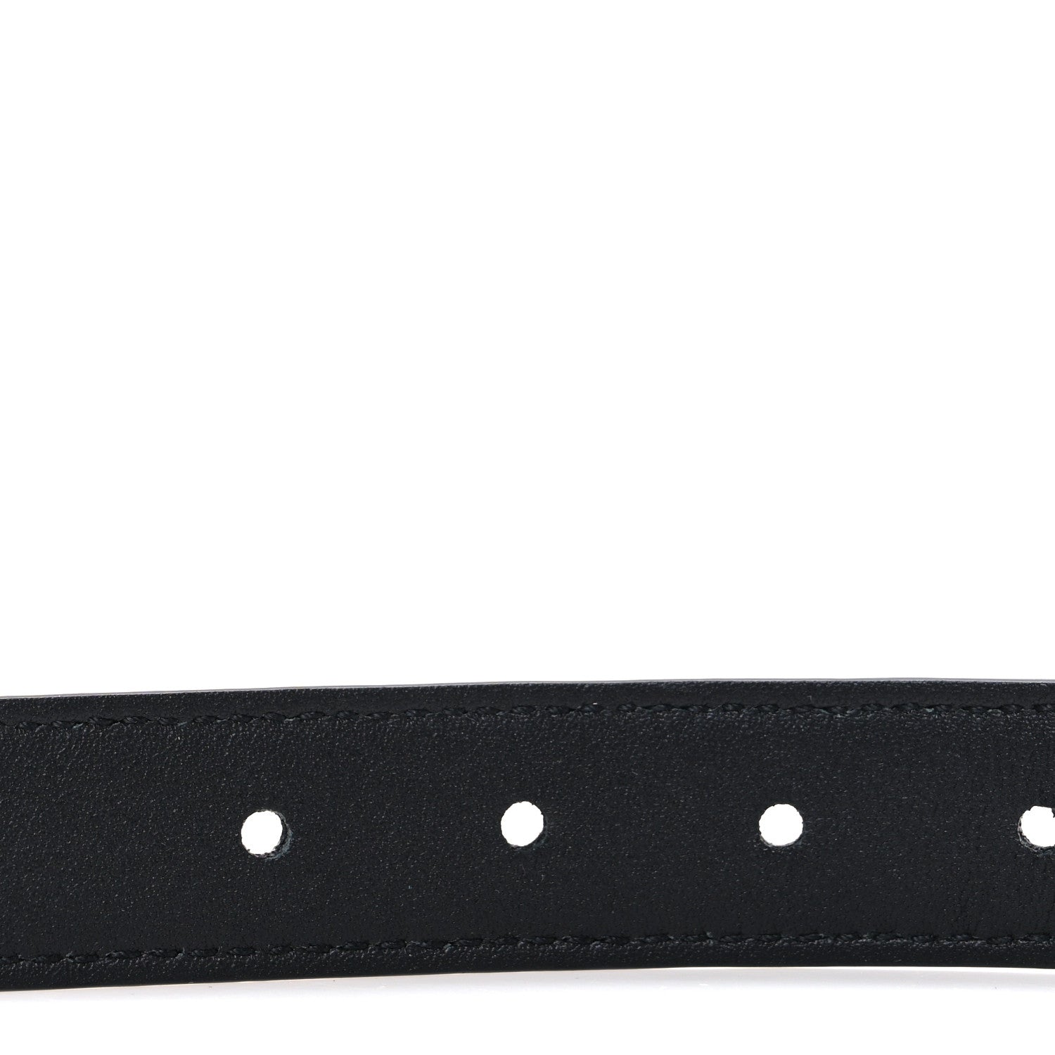 Saint Laurent Patent Calfskin Snakeskin Embossed 20mm Cintura Belt 85 34 Black 4 of 6