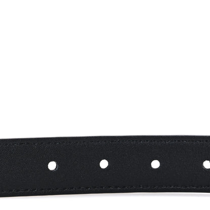 Saint Laurent Patent Calfskin Snakeskin Embossed 20mm Cintura Belt 85 34 Black 4 of 6