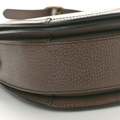 Gucci GG Supreme Monogram Web Small Ophidia Flap Messenger Bag Brown 9 of 14