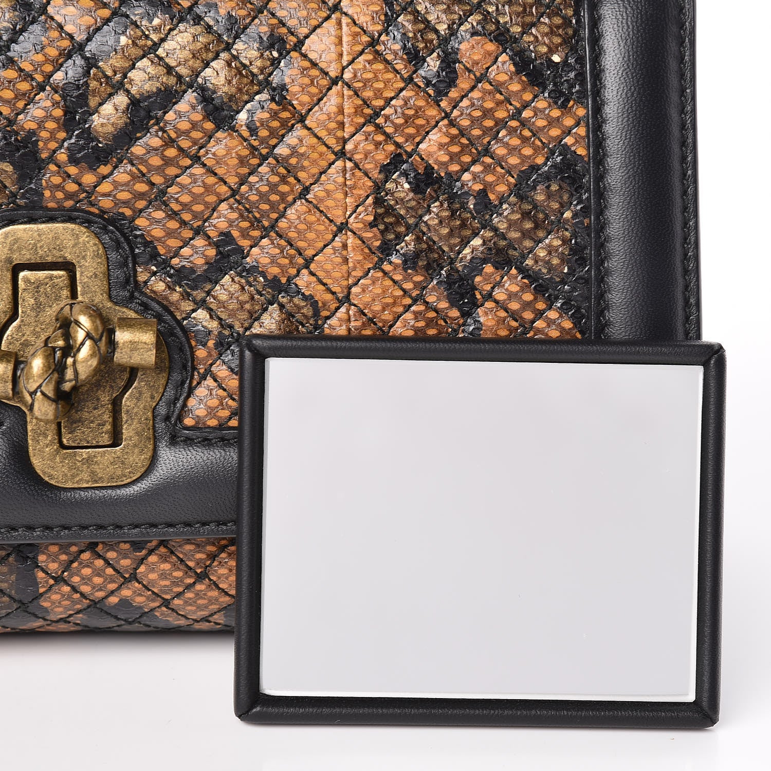 Bottega Veneta Nappa Karung Olimpia Knot Ocre Black 10 of 10