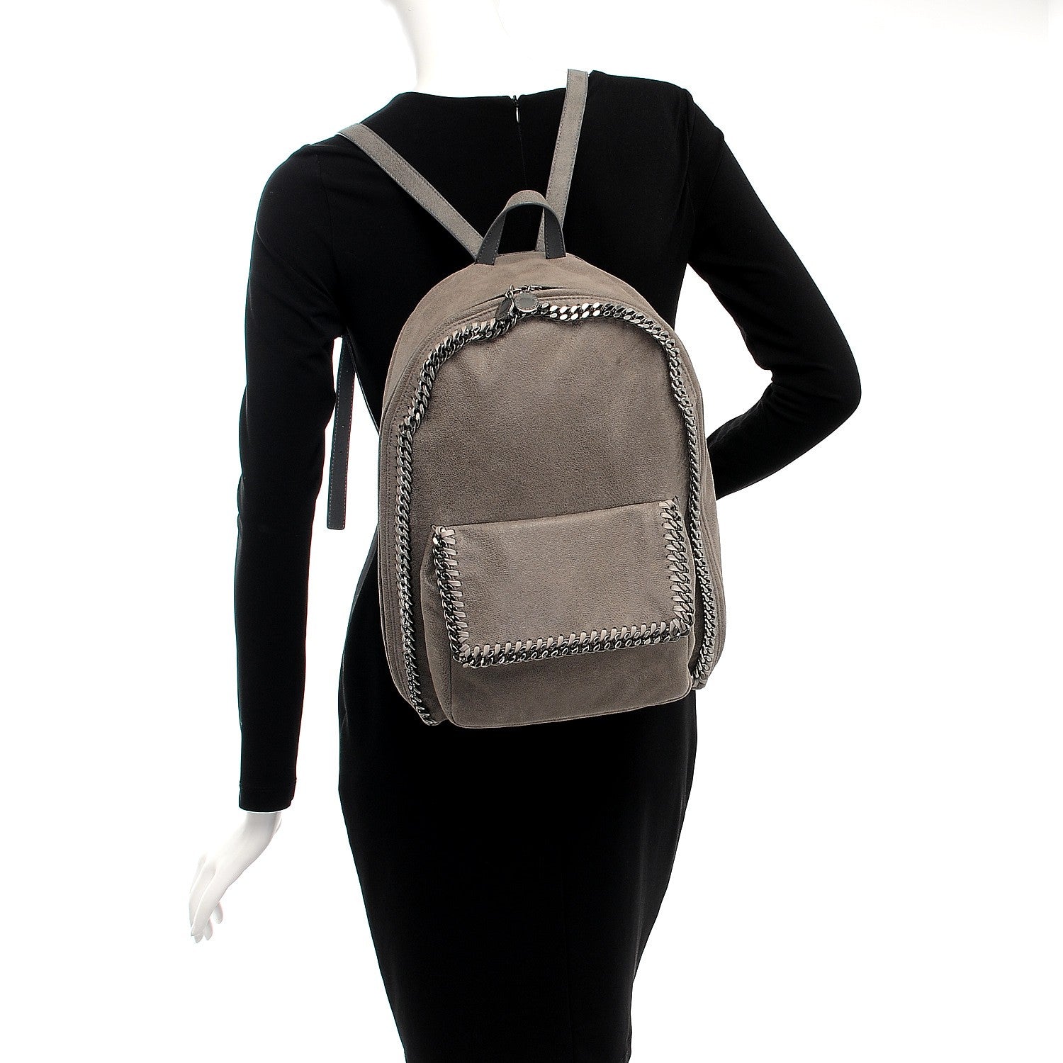 Stella McCartney Shaggy Deer Rucksack Backpack Grey 2 of 9