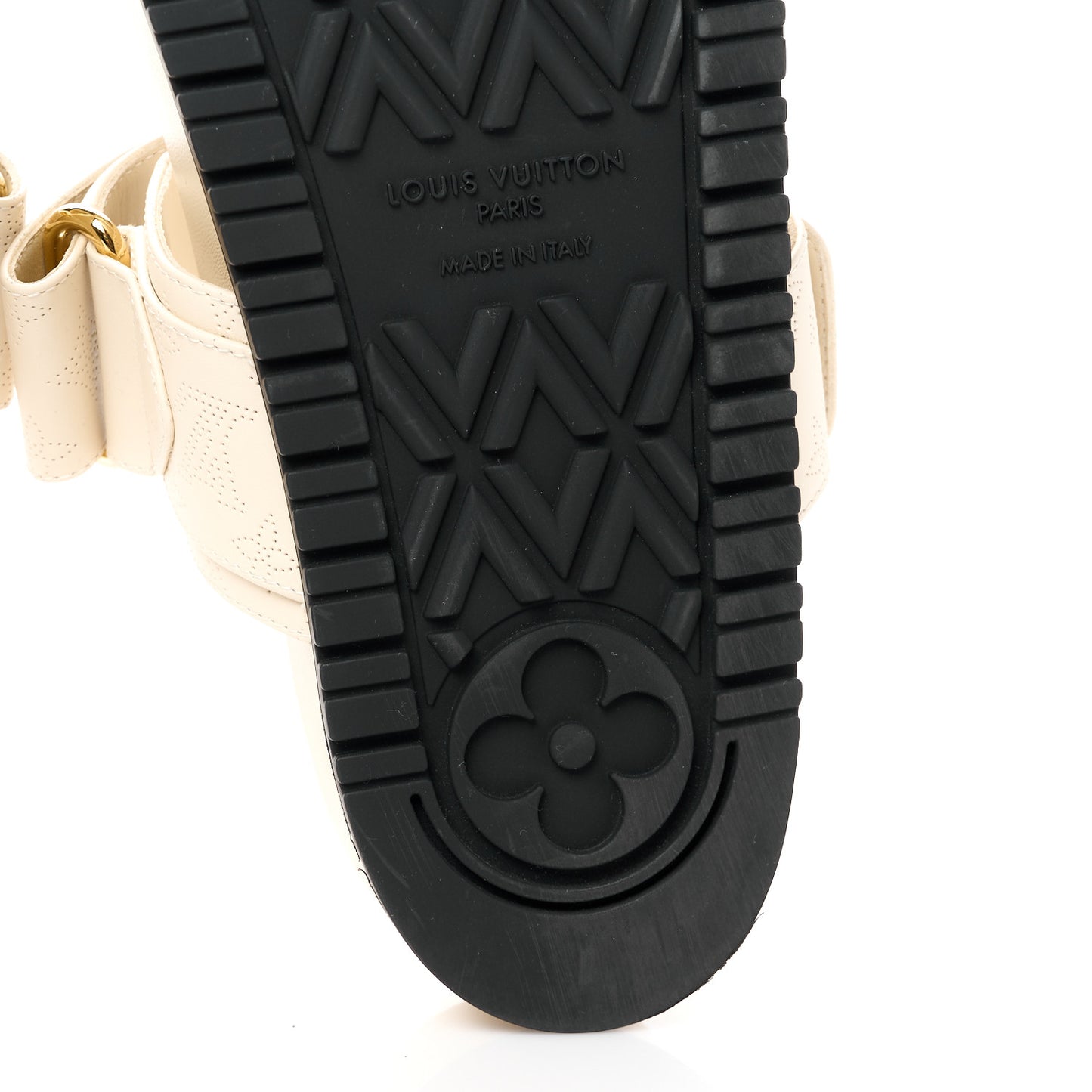 Mahina Bom Dia Flat Mule Sandals 38 Beige Clair
