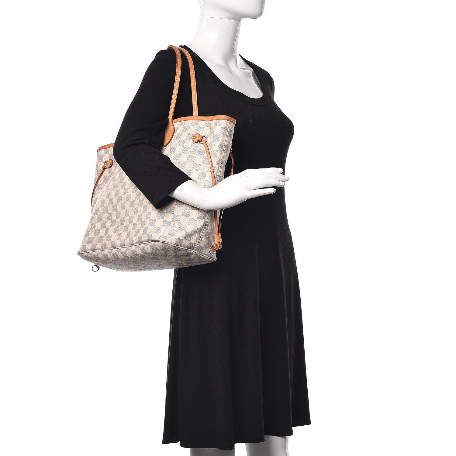 Louis Vuitton Damier Azur Neverfull MM 2 of 9
