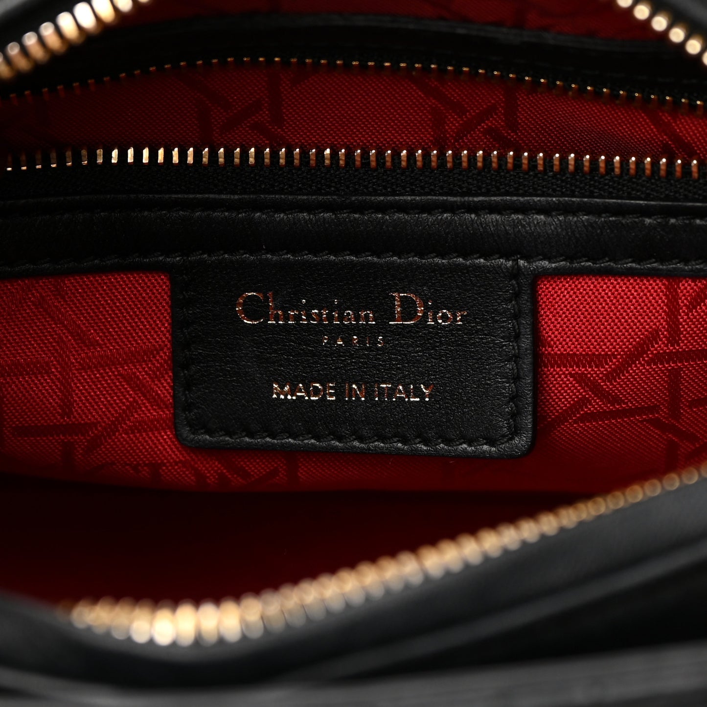 Lambskin Cannage Medium Lady Dior Black