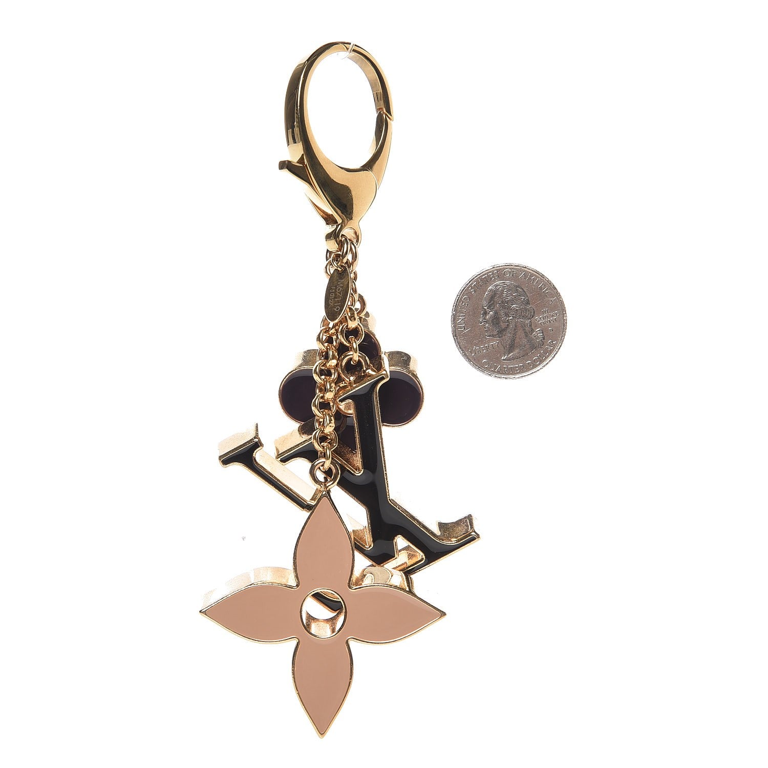 Louis Vuitton Fleur De Monogram Bag Charm Dore 2 of 3