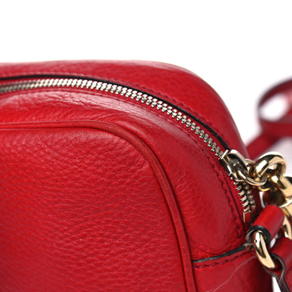 Gucci Pebbled Calfskin Small Soho Disco Bag Tabasco Red 10 of 16